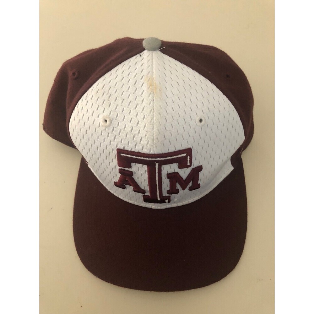 Texas‎ A&M Hat Men's Snapback Hat Cap Aggies NCAA ‘47 Franchise White